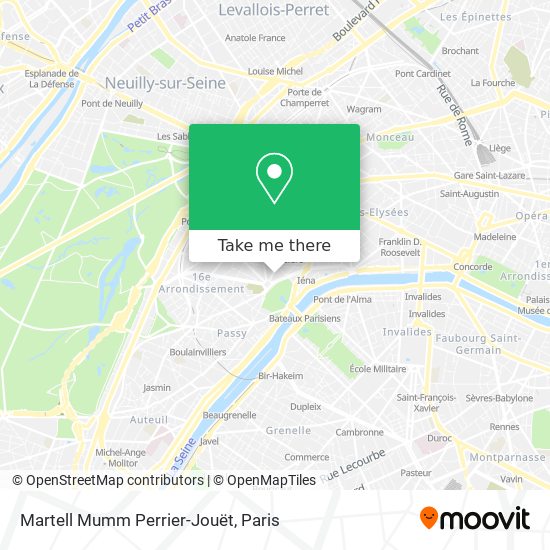 Mapa Martell Mumm Perrier-Jouët