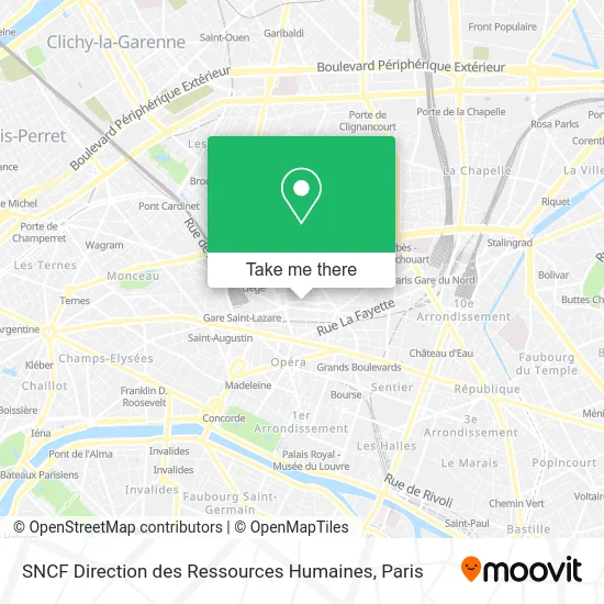 SNCF Direction des Ressources Humaines map