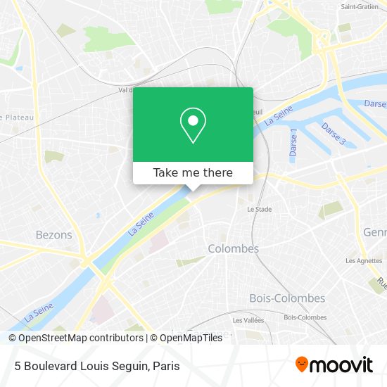 Mapa 5 Boulevard Louis Seguin