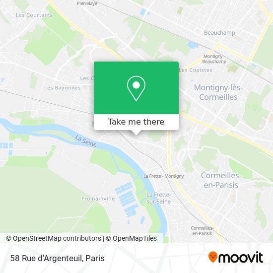 58 Rue d'Argenteuil map