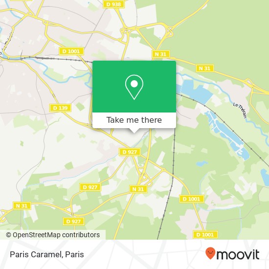 Paris Caramel map