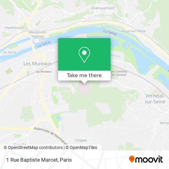 Mapa 1 Rue Baptiste Marcet