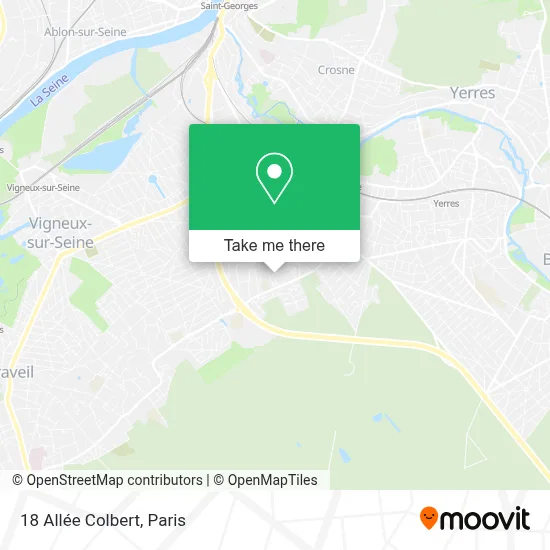 18 Allée Colbert map