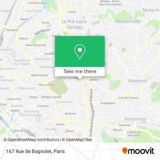 167 Rue de Bagnolet map