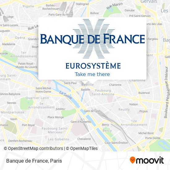 Banque de France map