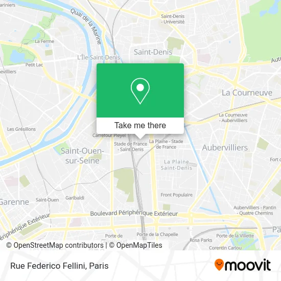 Rue Federico Fellini map