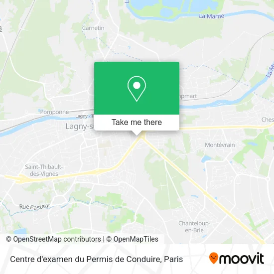 Centre d'examen du Permis de Conduire map