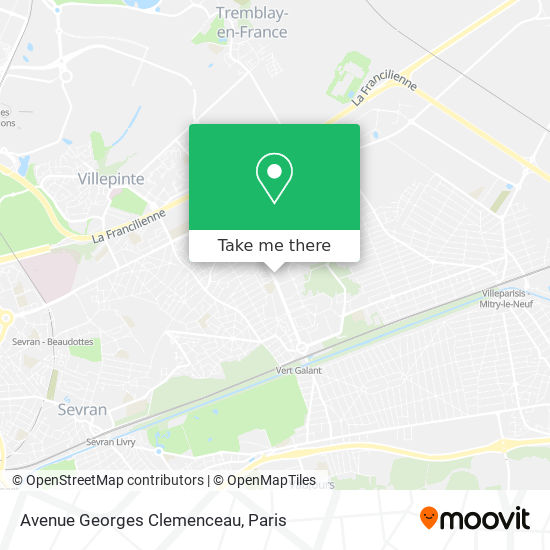 Avenue Georges Clemenceau map