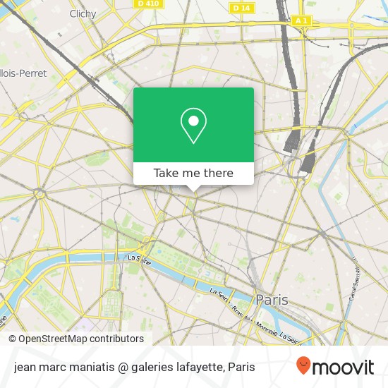 jean marc maniatis @ galeries lafayette map