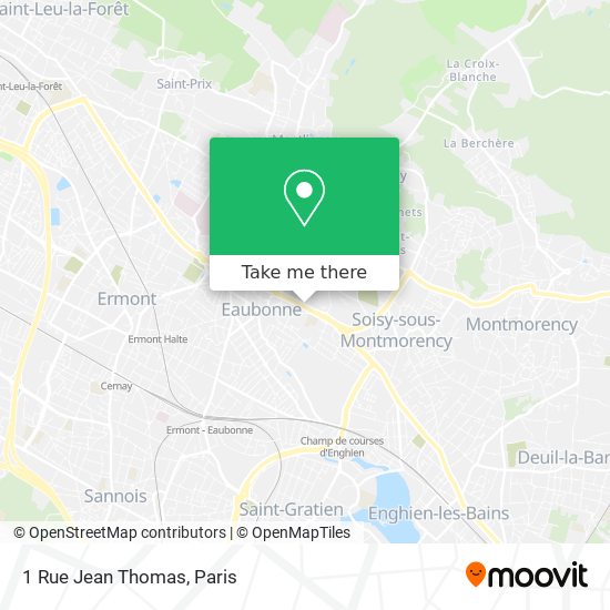 Mapa 1 Rue Jean Thomas