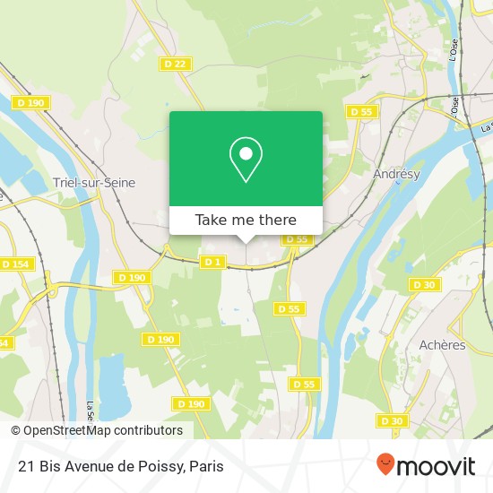 21 Bis Avenue de Poissy map