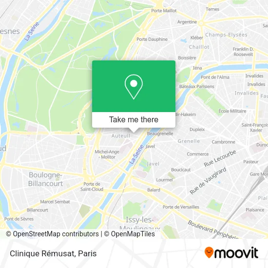 Clinique Rémusat map