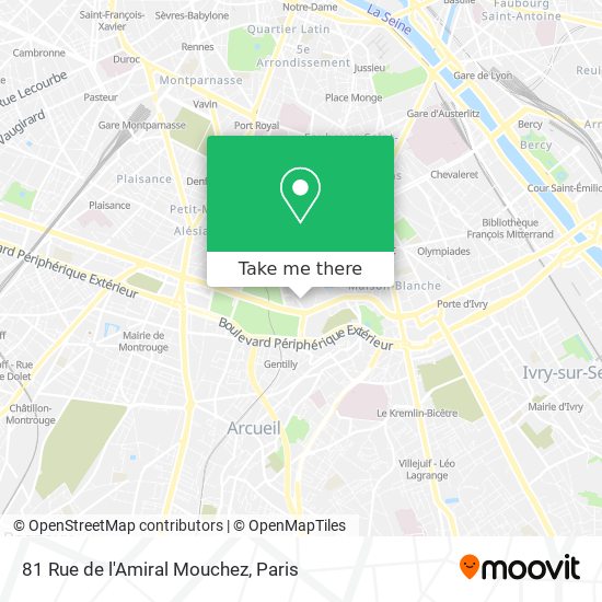 81 Rue de l'Amiral Mouchez map