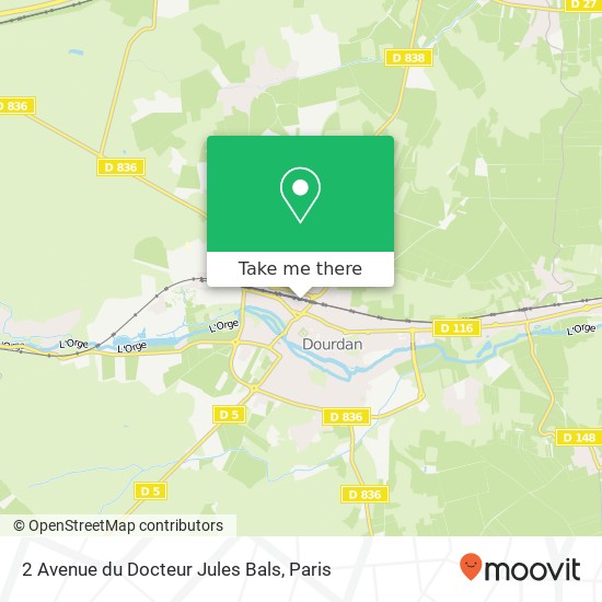 Mapa 2 Avenue du Docteur Jules Bals