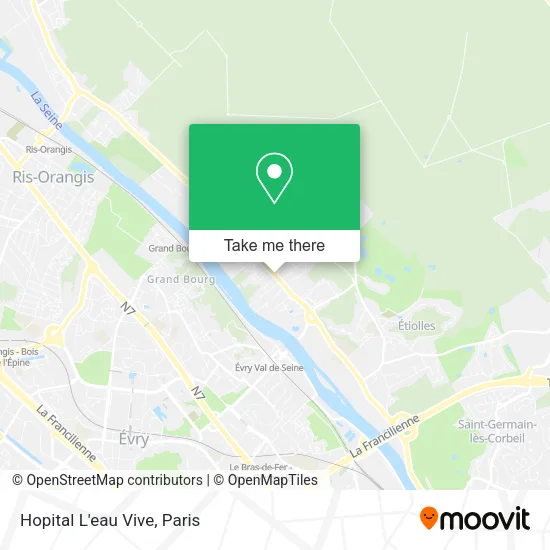 Hopital L'eau Vive map