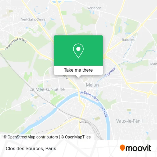 Clos des Sources map