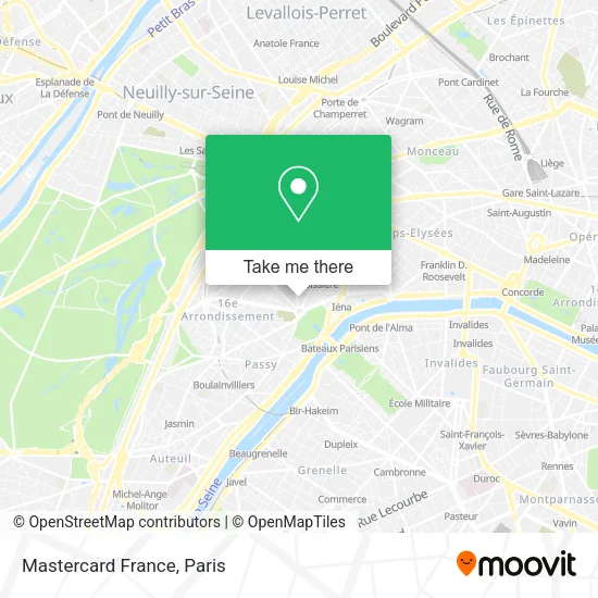 Mastercard France map