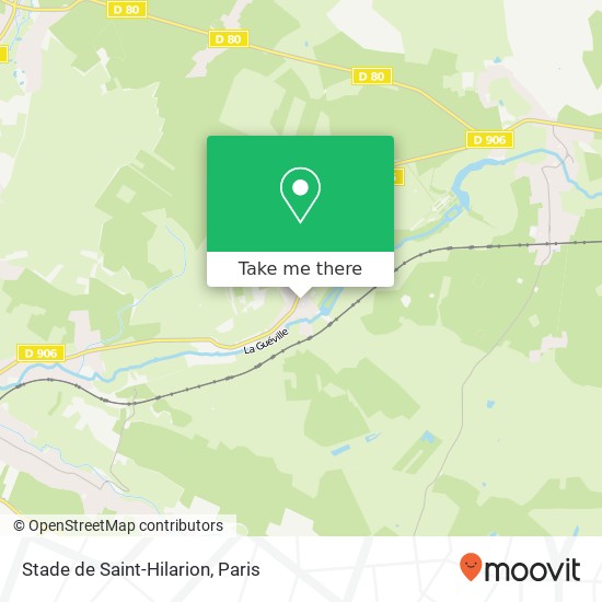 Stade de Saint-Hilarion map