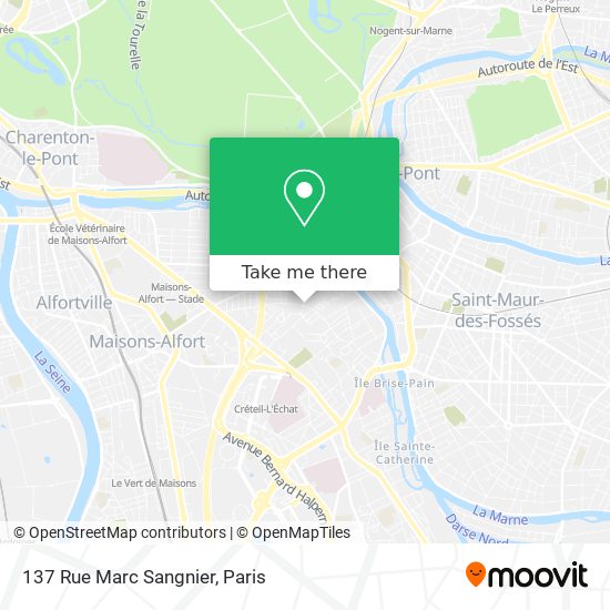 Mapa 137 Rue Marc Sangnier