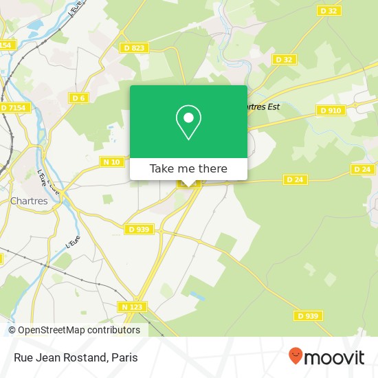 Mapa Rue Jean Rostand