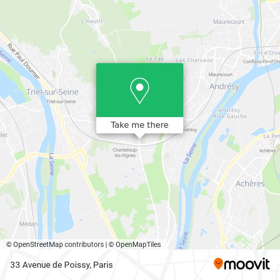 33 Avenue de Poissy map