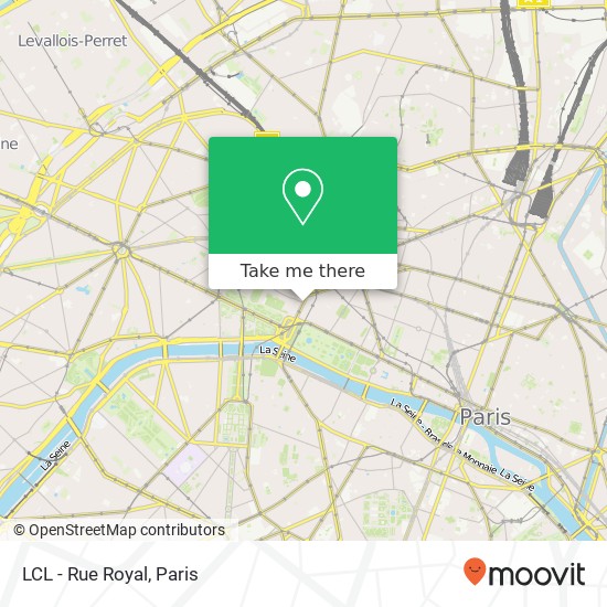 Mapa LCL - Rue Royal