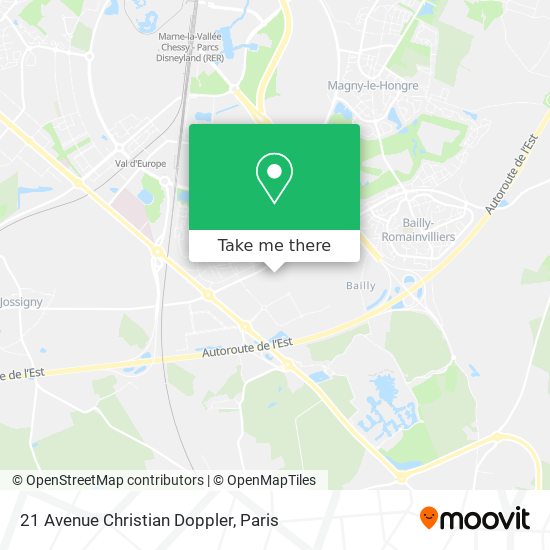 Mapa 21 Avenue Christian Doppler
