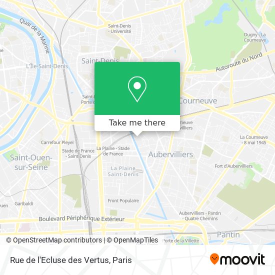 Rue de l'Ecluse des Vertus map