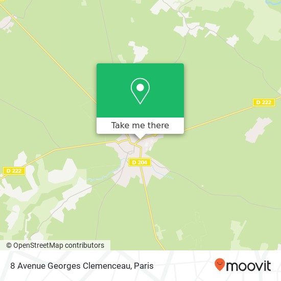 Mapa 8 Avenue Georges Clemenceau