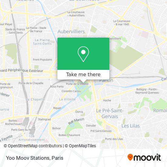 Mapa Yoo Moov Stations