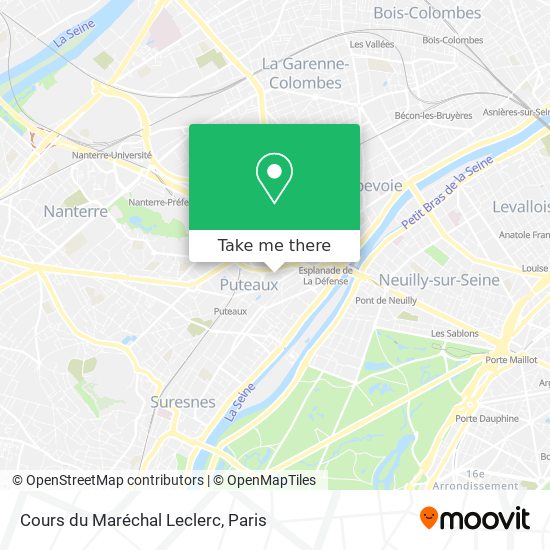 Cours du Maréchal Leclerc map