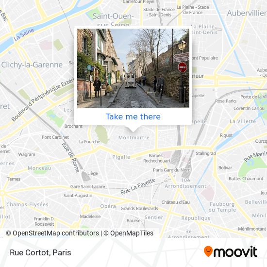 Rue Cortot map