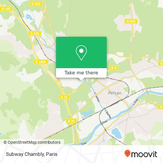 Mapa Subway Chambly