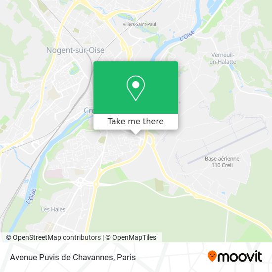 Mapa Avenue Puvis de Chavannes