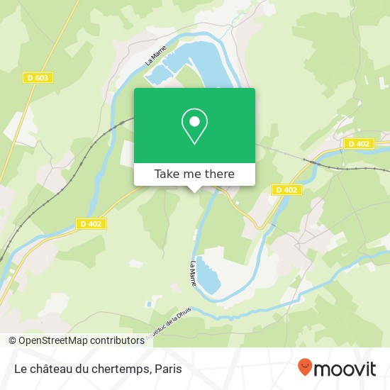 Mapa Le château du chertemps