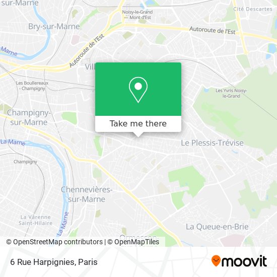 Mapa 6 Rue Harpignies
