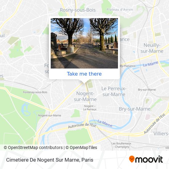 Cimetiere De Nogent Sur Marne map