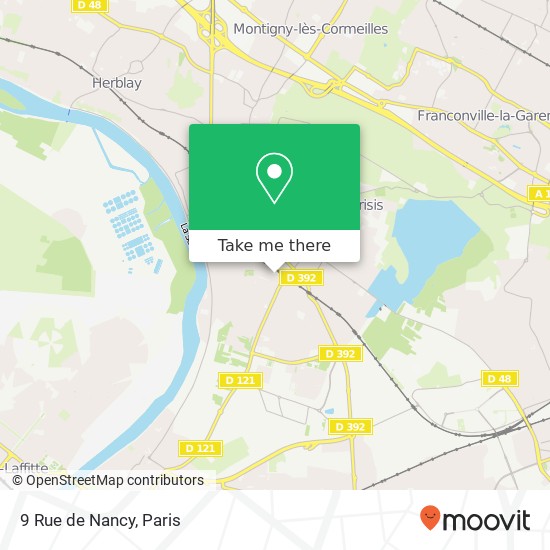 Mapa 9 Rue de Nancy