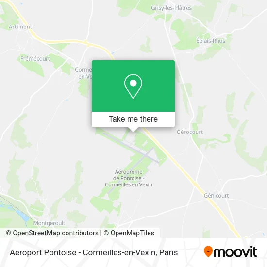 Aéroport Pontoise - Cormeilles-en-Vexin map