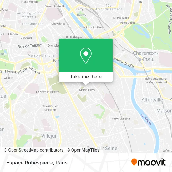 Espace Robespierre map