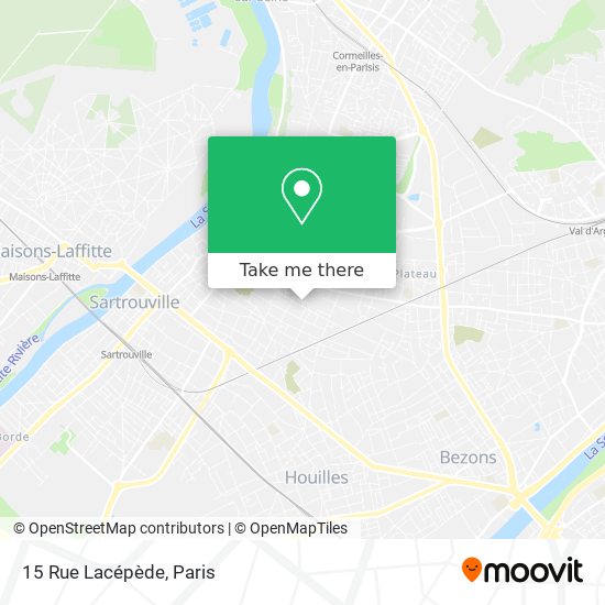Mapa 15 Rue Lacépède