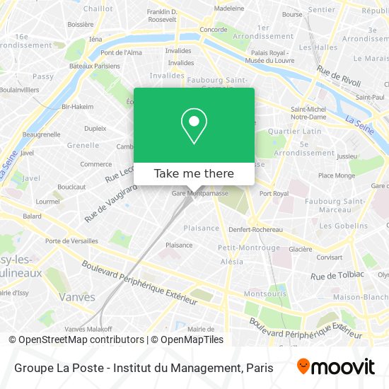 Mapa Groupe La Poste - Institut du Management