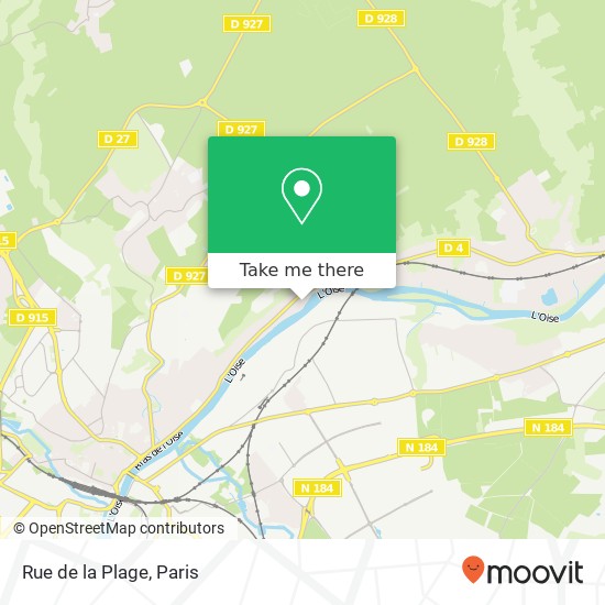 Rue de la Plage map
