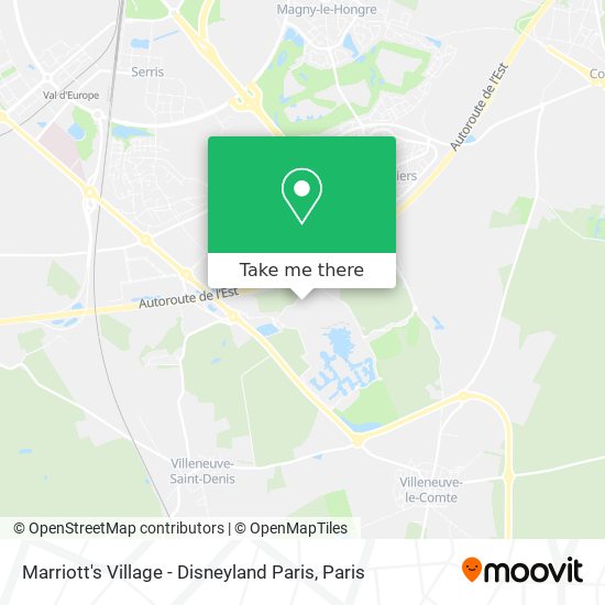 Marriott's Village - Disneyland Paris map