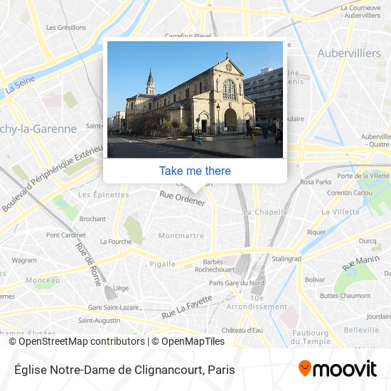 Église Notre-Dame de Clignancourt map