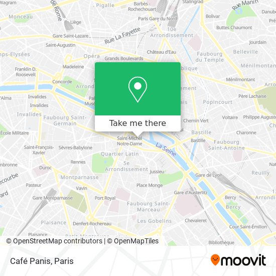Café Panis map