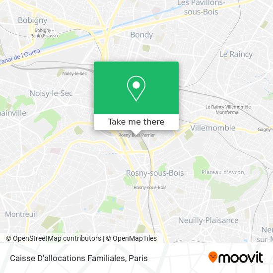 Caisse D'allocations Familiales map