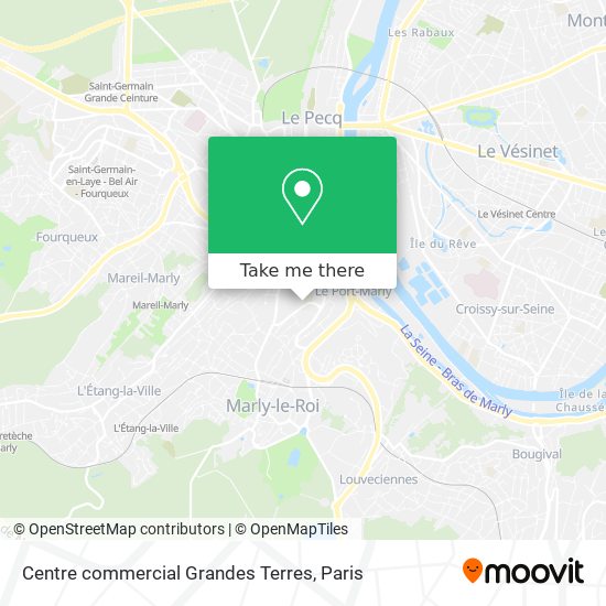 Centre commercial Grandes Terres map
