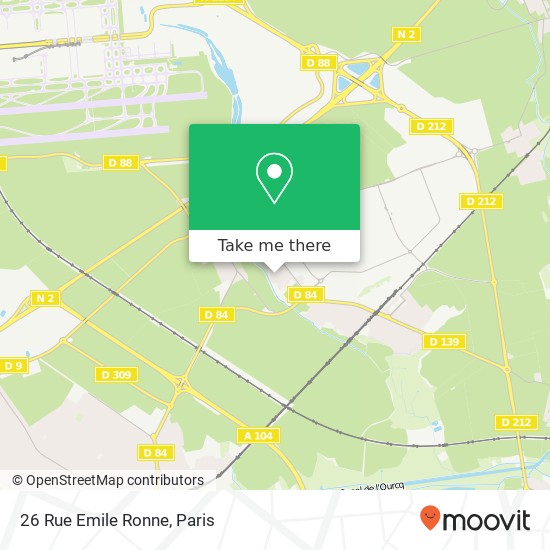 Mapa 26 Rue Emile Ronne