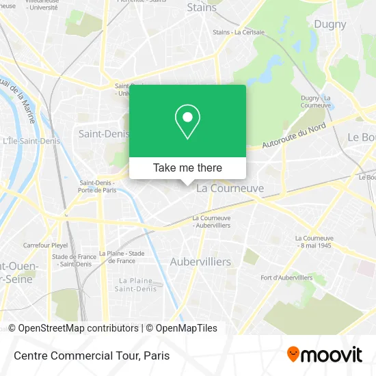 Centre Commercial Tour map